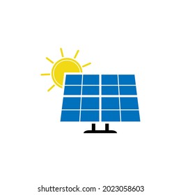 Solar panel icon design illustration template
