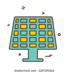 Solar panel icon design vector