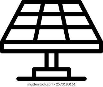 Solar Panel Icon Element For Design And Vector
