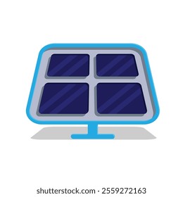 solar panel icon.  solar energy framework. green energy icon. Collection of renewable energy, ecology and green electricity icons. colored flat design style. vector design