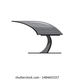 Solar Panel Icon Flat Graphic Design - Illustration