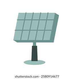 Solar panel icon flat illustration, green energy icon, solar energy clip art, renewable energy vector illustration, alternative energy sources