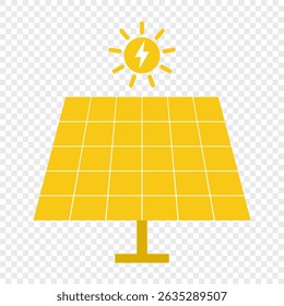 
Solar panel icon. Flat style icon