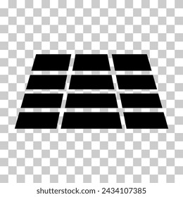 Solar panel icon, green power technology, ecology alternative energy vector illustration .