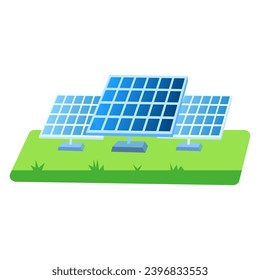 Solar panel icon, illustration vector suitable for many purposes.