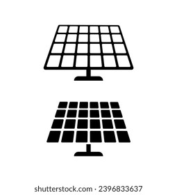 Icono de panel solar, vector de ilustración adecuado para muchos fines.
