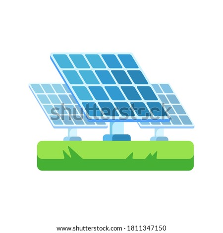 Solar panel icon, illustration vector suitable for many purposes.