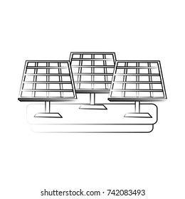 solar panel icon image