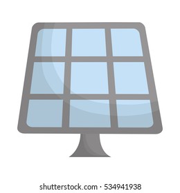 solar panel icon image vector illustration design 