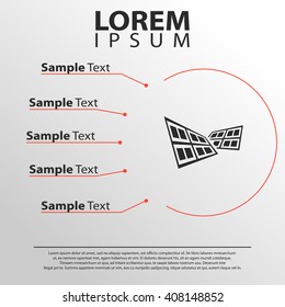 solar panel icon. infographics template
