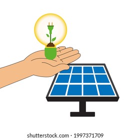 solar panel icon isolated on white background for your logo design vector illustration