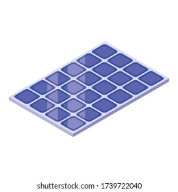 Solar Panel Icon. Isometric Of Solar Panel Vector Icon For Web Design Isolated On White Background