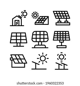 solar panel icon or logo isolated sign symbol vector illustration - Collection of high quality black style vector icons
