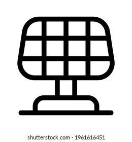 Symbol für Solarzellen oder Logo einzeln auf Zeichensymbolen, Vektorgrafik - hochwertige Vektorsymbole im schwarzen Stil
