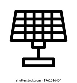 icono de panel solar o logotipo símbolo de signo aislado ilustración vectorial de alta calidad iconos vectoriales de estilo negro
