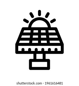 solar panel icon or logo isolated sign symbol vector illustration - high quality black style vector icons
