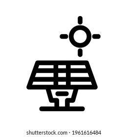 solar panel icon or logo isolated sign symbol vector illustration - high quality black style vector icons

