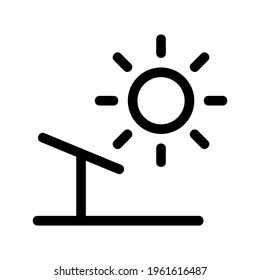 solar panel icon or logo isolated sign symbol vector illustration - high quality black style vector icons
