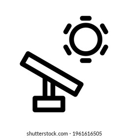 solar panel icon or logo isolated sign symbol vector illustration - high quality black style vector icons

