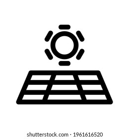 solar panel icon or logo isolated sign symbol vector illustration - high quality black style vector icons
