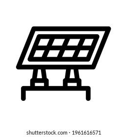 solar panel icon or logo isolated sign symbol vector illustration - high quality black style vector icons
