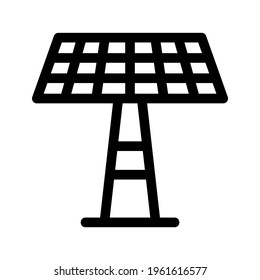 solar panel icon or logo isolated sign symbol vector illustration - high quality black style vector icons
