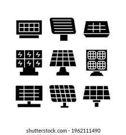 solar panel icon or logo isolated sign symbol vector illustration - Collection of high quality black style vector icons
