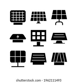 solar panel icon or logo isolated sign symbol vector illustration - Collection of high quality black style vector icons
