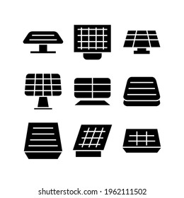 solar panel icon or logo isolated sign symbol vector illustration - Collection of high quality black style vector icons
