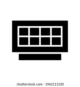 solar panel icon or logo isolated sign symbol vector illustration - high quality black style vector icons
