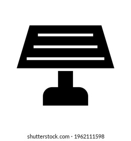 solar panel icon or logo isolated sign symbol vector illustration - high quality black style vector icons
