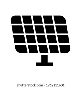 icono de panel solar o logotipo símbolo de signo aislado ilustración vectorial de alta calidad iconos vectoriales de estilo negro
