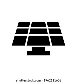 solar panel icon or logo isolated sign symbol vector illustration - high quality black style vector icons
