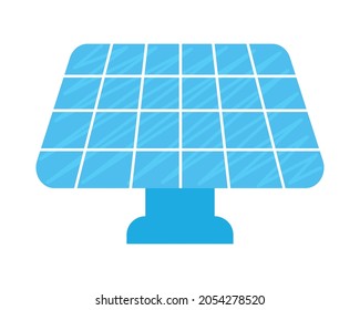 solar panel icon on white background