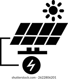 Solar panel icon. power energy. electricity Simple renewable energy solutions cells icon Home, roof pattern. Sun energy battery. environmentally friendly, editable stroke with transparent background