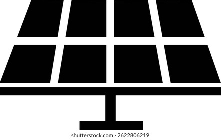 Solar panel icon. power energy. electricity Simple renewable energy solutions cells icon Home, roof pattern. Sun energy battery. environmentally friendly, editable stroke with transparent background
