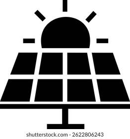 Solar panel icon. power energy. electricity Simple renewable energy solutions cells icon Home, roof pattern. Sun energy battery. environmentally friendly, editable stroke with transparent background