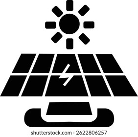 Solar panel icon. power energy. electricity Simple renewable energy solutions cells icon Home, roof pattern. Sun energy battery. environmentally friendly, editable stroke with transparent background