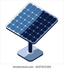 Solar panel icon, renewable energy concept. Perfect for eco friendly and sustainability designs.