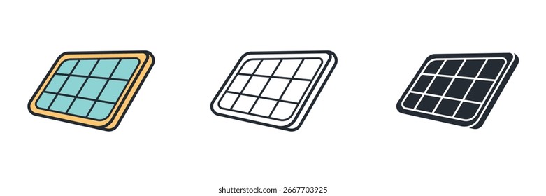 Sonnenkollektor für erneuerbare Energien. Ein Symbol für saubere, grüne, nachhaltige Energie aus der Sonne.