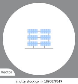 Solar panel icon sign vector,Symbol, logo illustration for web and mobile