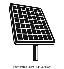 Solar panel icon. Simple illustration of solar panel vector icon for web design isolated on white background