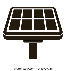 Solar panel icon. Simple illustration of solar panel vector icon for web design isolated on white background