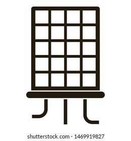 Solar panel icon. Simple illustration of solar panel vector icon for web design isolated on white background