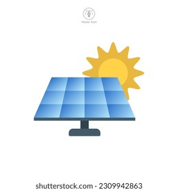 Solar Panel Icon symbol template for graphic and web design collection logo vector illustration