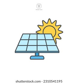 Solar Panel Icon symbol template for graphic and web design collection logo vector illustration