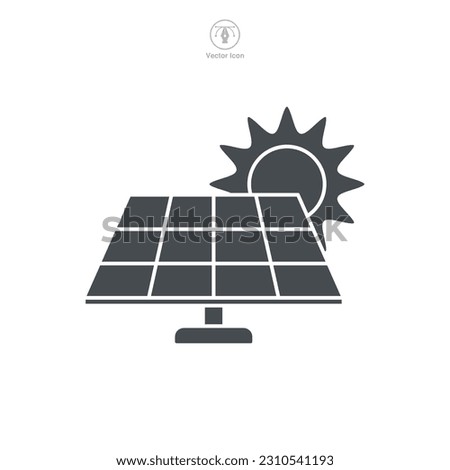 Solar Panel Icon symbol template for graphic and web design collection logo vector illustration