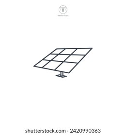 Solar Panel Icon symbol vector illustration isolated on white background