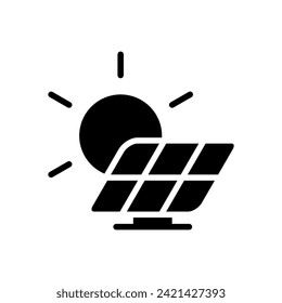 solar panel icon symbol vector template