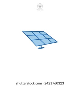 Solar Panel Icon symbol vector illustration isolated on white background